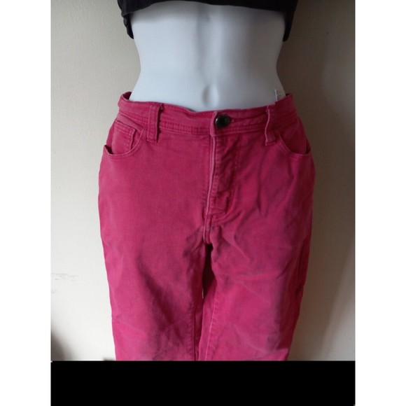 Riders By Lee Crop Capri Jeans Women's Dark Pink Embellished Pockets Sz Petite 4 - Picture 2 of 16